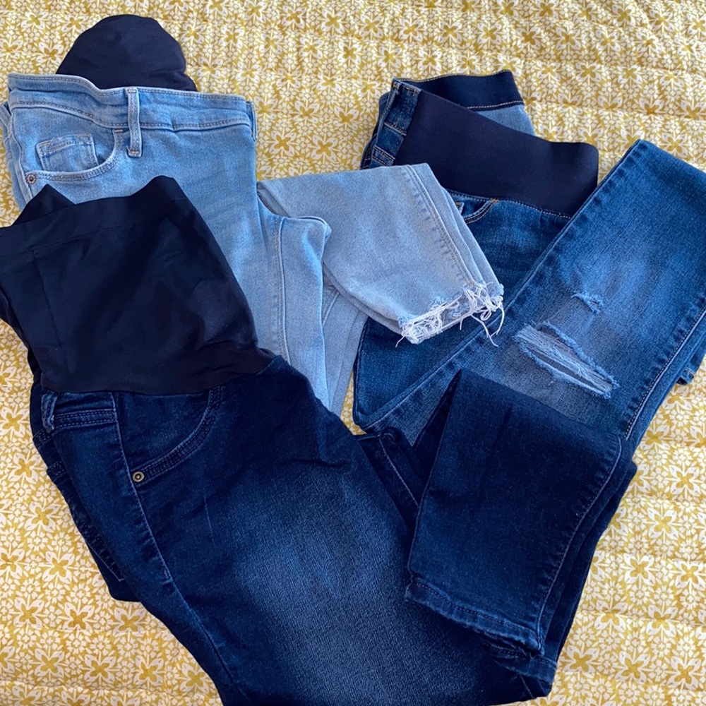 🤩 3 Pair Maternity Jeans 🤩
